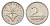 Венгрия 2 форинта 1993 KM 693 медно-никель UNC 54-852