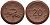 Саксония 20 пфеннигов 1921 колосья и серп J. N 53 фарфор UNC 1094-8-23