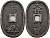 Япония 100 мон 1835-1870 маленькое отверстие (smaller hole) KM 7.2 медь 413-1645