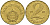 Венгрия 2 форинта 1985 BP KM 591 латунь UNC 4150-713