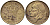 БЕЛЬГИЯ 50 САНТИМОВ 1955 BELGIQUE KM 144 бронза 4392-814