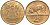 ЮАР 2 цента 1985 герб, антилопа гну KM 83 бронза UNC 110-544