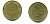 ФРГ 5 ПФЕННИГОВ 1980 F KM 107, J. 382 сталь плакированная латунью 54-1159