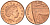 Великобритания 1 пенни 2010 Елизавета II (1952-2022) KM 1107, Spink B6 сталь плакированная медью 4609-712