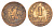 Нидерланды 1 цент 1878 Виллем III (1849-1890) KM 107 бронза 53-154