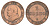 Папская область 1 сольдо 1867 Пий IX KM 1372.2 медь 4646-516