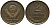 СССР 2 копейки 1961 две линии KM 127а, Федорин 105 латунь 188-666