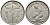 БЕЛЬГИЯ 1 ФРАНК 1934 BELGIQUE KM 89 никель 51-2127