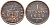 ПРУССИЯ 1 ПФЕННИГ 1870 С, ВИЛЬГЕЛЬМ I (1861-1888) KM 480 медь 201-558