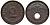 ГЕРМАНИЯ 2 РЕЙХСПФЕННИГА 1939 G KM 90, Jager 362 бронза 4546-923