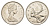 Канада 25 центов 1974 Елизавета II (1952-2022), олень KM 62b никель 4637-817