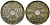 Египет 10 миллимов 1917 H, Британский протекторат KM 316 медно-никель 4511-157