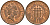 Великобритания 1 пенни 1993 Елизавета II (1952-2022) KM 935a, Spink 4391 (B4) сталь плакированная медью 4154-1012