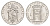 Ватикан 1 лира 1950 MCML, Пий XII KM 44 алюминий UNC 1529-1024