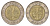 Гана 100 седи 1999 KM 32 биметалл 4656-725