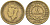 Британская Западная Африка 6 пенсов 1938 Георг VI (1936-1952) KM 22 никель-латунь 4588-661