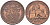 БЕЛЬГИЯ 2 САНТИМА 1905 BELGEN KM 36 медь 4448-715