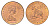 Остров Мэн 1 пенни 1979 PM, Елизавета II (1952-2022) KM 33 бронза UNC 4651-951