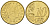 Люксембург 10 евроцентов 2010 KM 78 нордик 4147-831