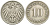 ГЕРМАНИЯ 10 ПФЕННИГОВ 1906 F KM 12, Jager 13, Weege 8 медно-никель 219-125