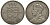 Фиджи 1 флорин 1935 Георг V (1910-1936), герб Фиджи KM 5 серебро 633-1121