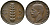 ИТАЛИЯ 5 ЧЕНТЕЗИМО 1921 R, ВИКТОР ИМАНУИЛ, КОЛОС KM 59 медь 100-534