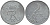 ДАНИЯ 2 ЭРЕ 1967 C;S, ФРЕДЕРИК IX (1947-1972) KM 840,2 цинк 202-713