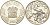 ЮАР 2 ранда 2000 осьминог KM 240 серебро  PROOF  11-170-33