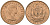Великобритания 1/2 пенни 1967 Елизавета II (1952-2022) KM 896, Spink 4158 бронза aUNC 4163-1221