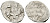 Русское Царство копейка 1547-1584 Иван IV Васильевич, Псковский  монетный двор, 0,74 ГР ГиК №95 серебро 262-138