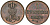 Ганновер 1 пфенниг 1849 B, Эрнст Август (1837-1851) KM 201.1, AKS 129, J. 74 медь 4608-1044