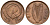 Ирландия 1/2 пенни 1978 птичка KM 19 бронза 4174-849