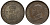 ИСПАНИЯ 2 СЕНТИМО 1911 АЛЬФОНСО XIII бронза UNC 1521-1244