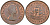 ЮАР 1/2 пенни 1960 Елизавета II (1953-1960) KM 45 бронза UNC 4118-1033