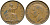 Великобритания 1 пенни 1944 Георг VI (1936-1952) KM 845, Spink 4114 бронза 32-226