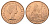 Великобритания 1 пенни 1967 Елизавета II (1952-2022) KM 897, Spink 4157 бронза UNC 4661-944