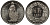 Швейцария 1/2 франка 1991 из банковского ролика KM 23a.3 медно-никель UNC M04-11