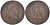 Франция 5 сантимов 1854 BB, Наполеон III KM 777.3 бронза 28-634