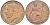 Великобритания 1/2 пенни 1916 Георг V (1910-1936) KM 809, Spink 4056 бронза 1518-1415