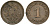 Германия 1 пфенниг 1876 B, Вильгельм I (1871-1888) KM 1, J. 1 медь 4602-1265