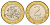 Литва 2 лита 2008 KM 112 биметалл UNC 4624-724