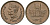 Пакистан 1 рупия 1998 KM 62 бронза UNC 4641-647